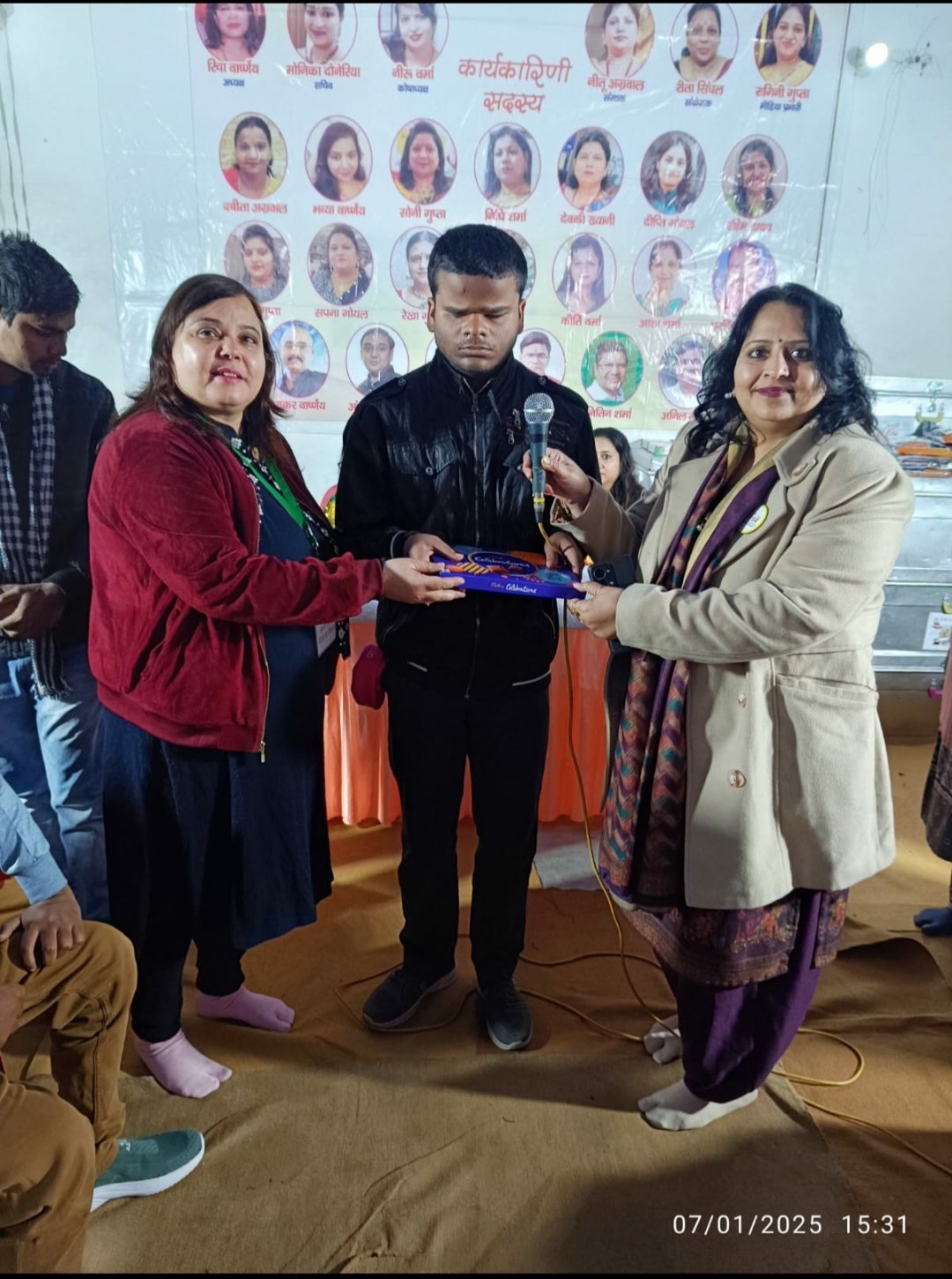 Snacks, smiles, and social change: A sweet treat by the 'Beti Bachao' team!"